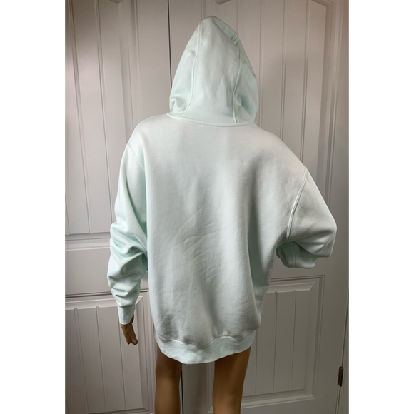 Nike Womens Hoodie Sz Lg Green Embroidered Logo Kangaroo Pocket Outdoor Gorpcore - Picture 11 of 13